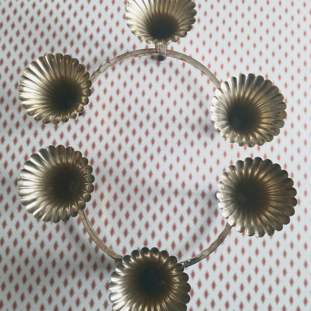 Sheffield Silver Candelabra Circular  Centerpiece